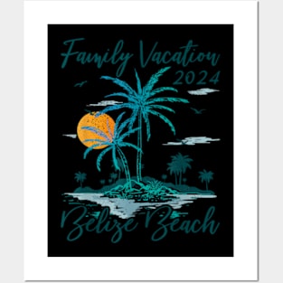 Summer Family Vacation 2024 Belize Beach Posters and Art